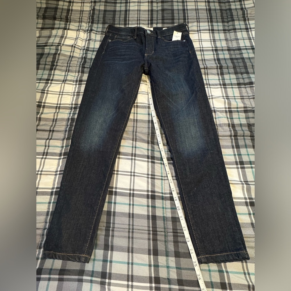 NWT Banana Republic Dark Denim Jeans size 29 High Rise Skinny Ankle